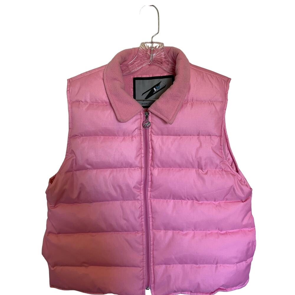Down vest women's XL euc Zivo World Outerwear